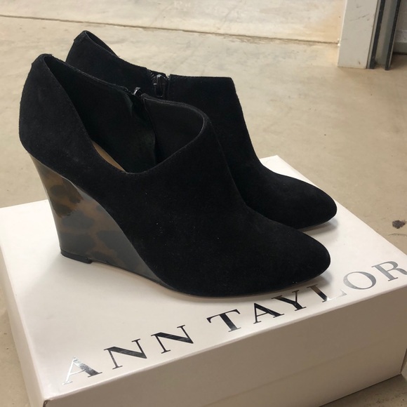 Ann Taylor Aubrey Wedge Booties | Poshmark